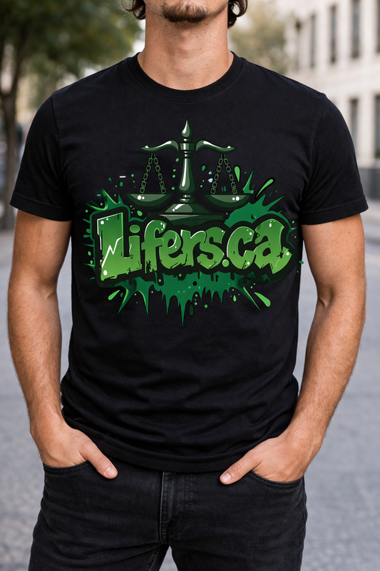 Lifers.ca "Scales of Justice" Graphic T-Shirt